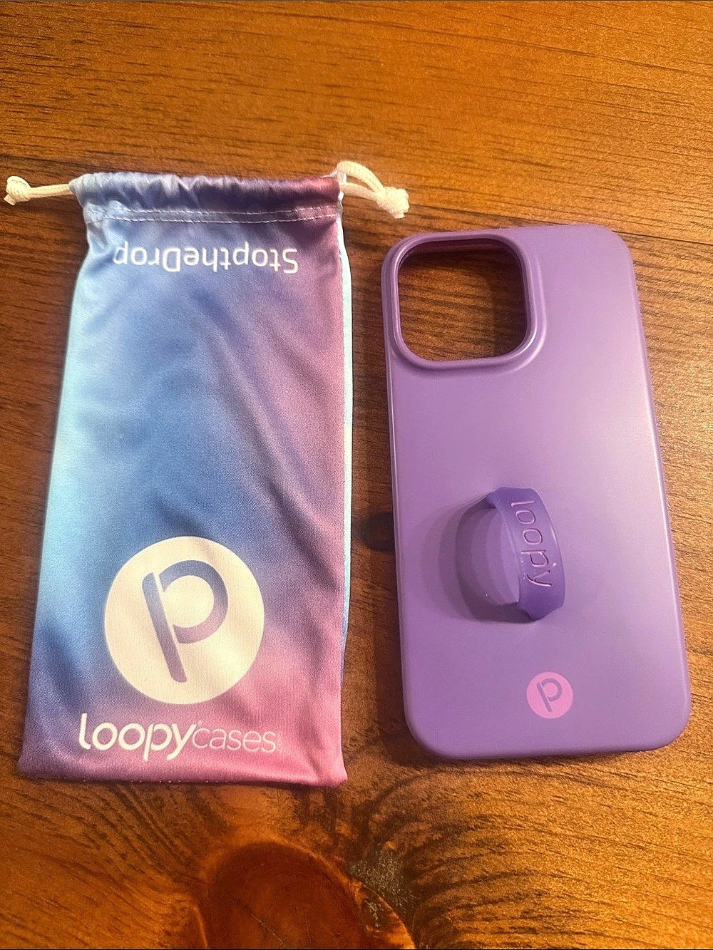 Loopy Cases Purple Phone Case with Finger Loop